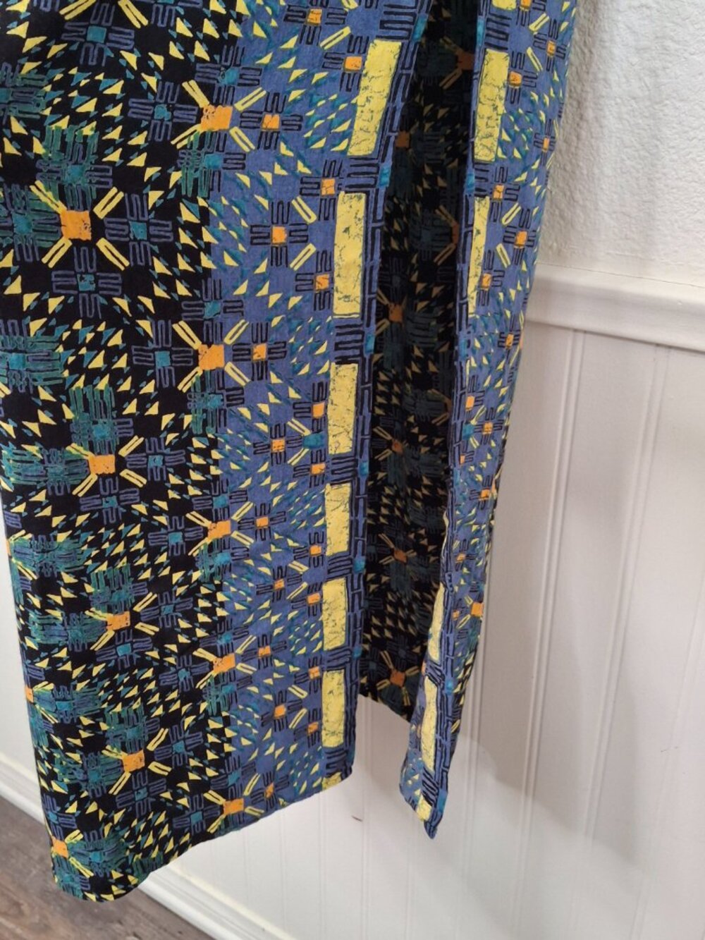 Angie Maxi Dress Sz L Embroidered Beaded Gypsy Boho Festival Hippie 90s Y2K - Picture 5 of 16